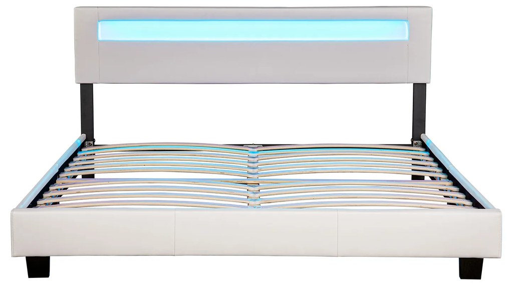 Kárpitozott ágy ,,Párizs" 160 x 200 cm - fehér