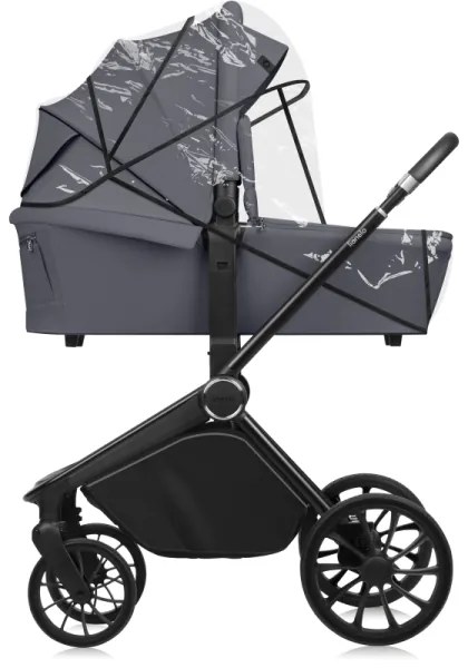 Lionelo - Kombinált 2 az 1-ben babakocsi MIKA PLUS Kőszürke