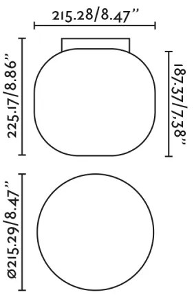 FARO 68610 - Mennyezeti lámpa AMELIA 1xE27/15W/230V IP44 fehér