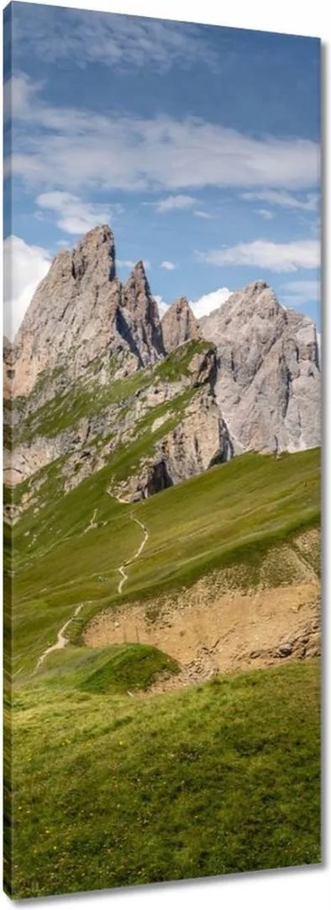 Vászonkép 40x100 Egy nap a hegyekben Hegyek Kilátás