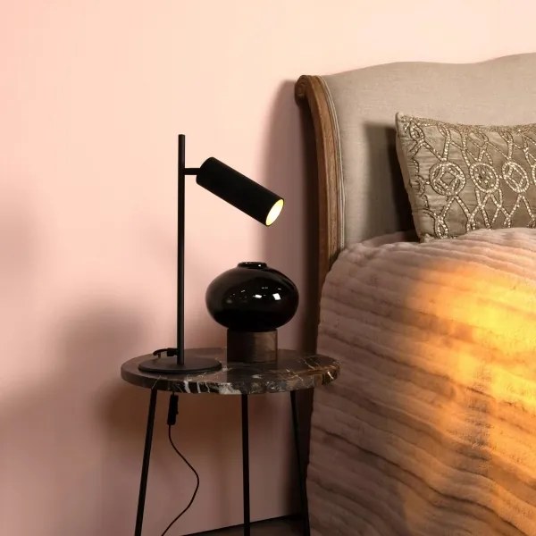 Lucide 09539/01/30 - Asztali lámpa CLUBS 1xGU10/40W/230V fekete