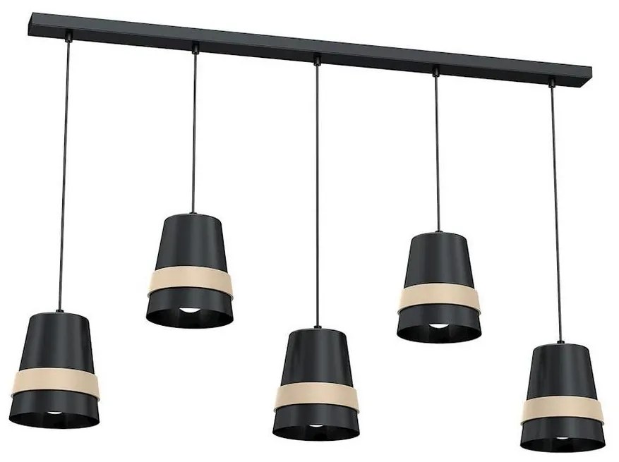 Csillár zsinóron VENEZIA 5xE27/60W/230V