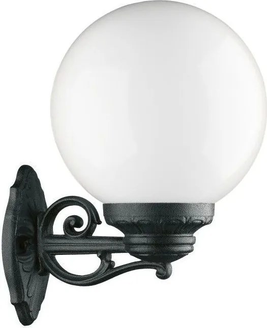 NOVOLUX 151A-G05X1A-02 INDURA GLOBO Klasszikus Kültéri Fali Lámpa Fehér, Fekete E27 IP65
