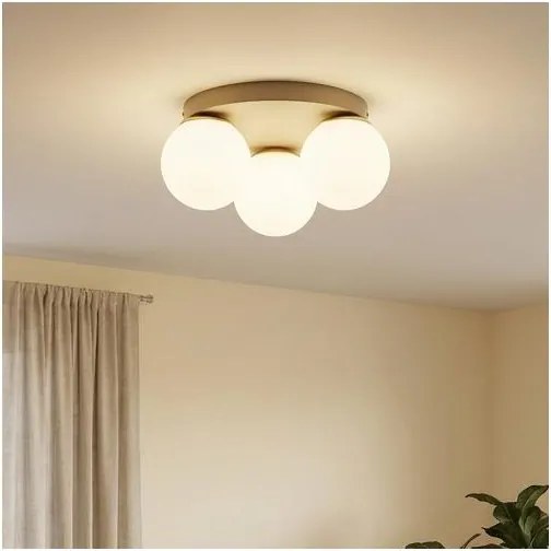 Brilagi - Mennyezeti lámpa MILO ECRU 1xE27/60W/230V átm. 15 cm bézs/arany
