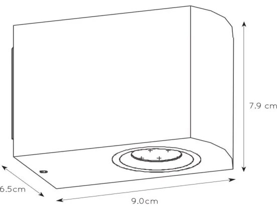 Lucide 22861/05/30 - LED Dimmelhető kültéri lámpa ZORA 1xGU10/5W/230V IP44