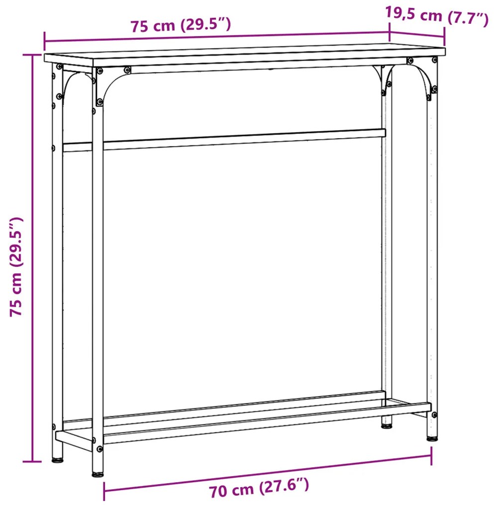 Konferenciapultrina Artizán Tölgy 75x19,5x75 cm Mérnöki Fa és Acél