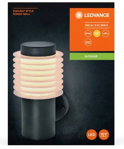Ledvance - LED Kültéri fali lámpa RONDO LED/9W/230V IP44 antracit