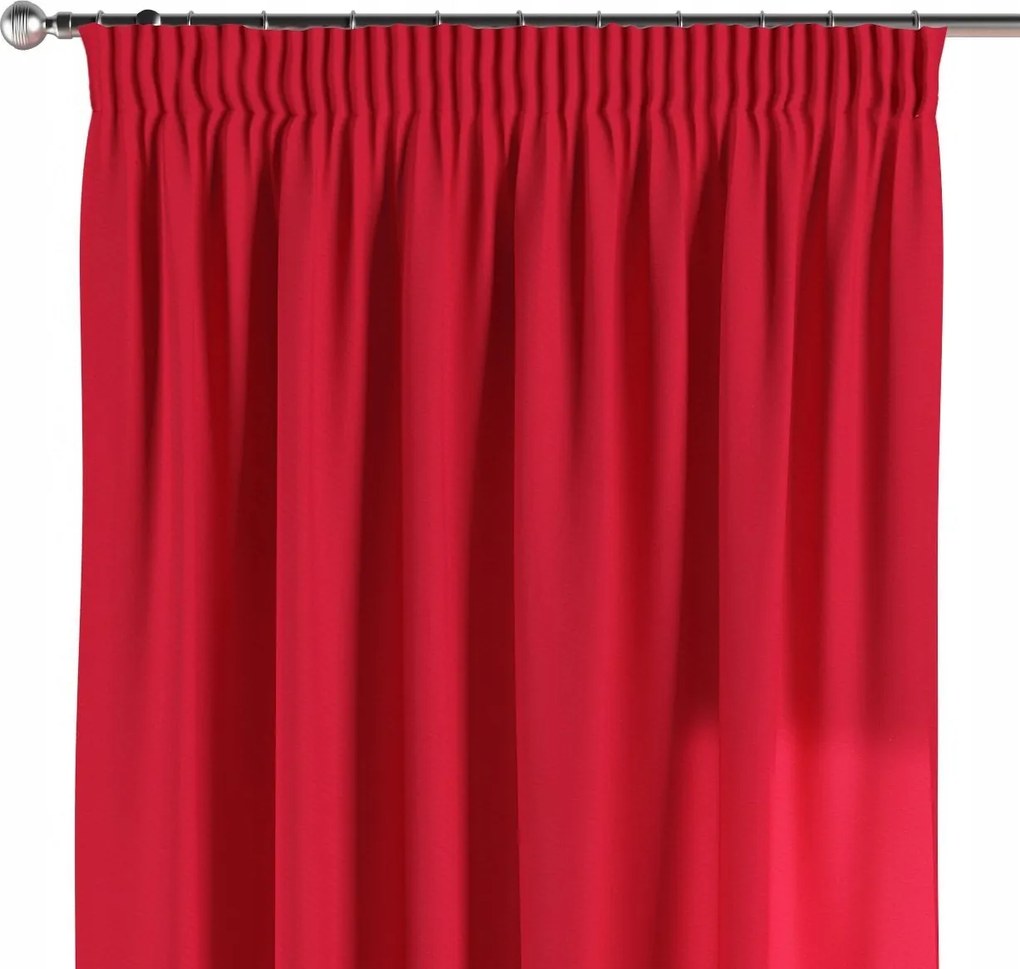 Dekoria Függöny ráncoló szalaggal 1 db 130x260cm piros árnyalatok