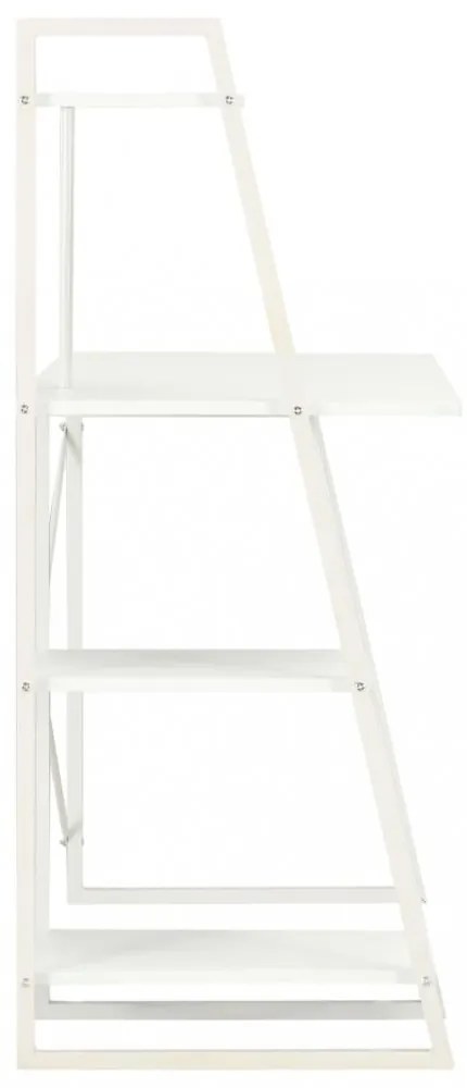 fehér íróasztal polcrendszerrel 102 x 50 x 117 cm