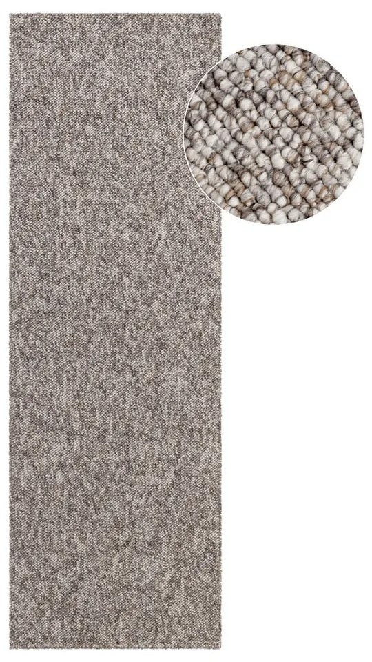 Szürke mosható futószőnyeg 80x240 cm Rocco Taupe – Elle Decoration