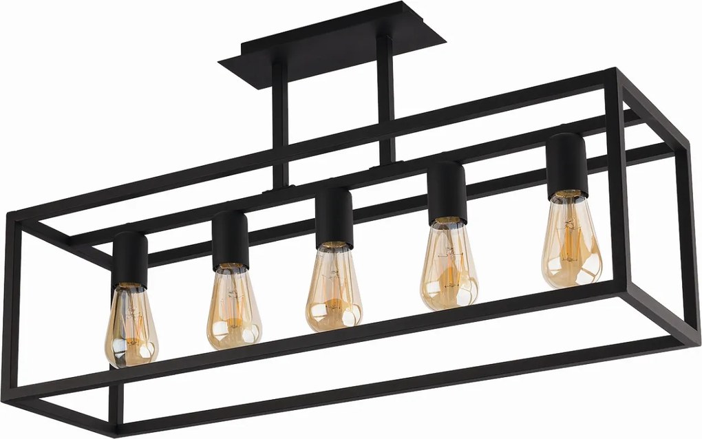 Mennyezeti Lámpa Csillár Loft Drót 5XE27 Lógó Modern Led