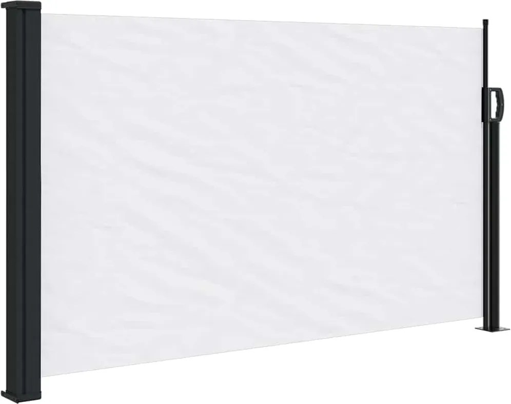 vidaXL fehér behúzható oldalsó napellenző 120 x 500 cm
