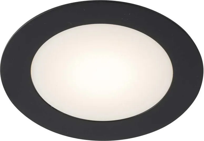 ANTIGO 8058 TOTTORI Fürdőszobai Beépíthető Lámpa Fekete LED IP44