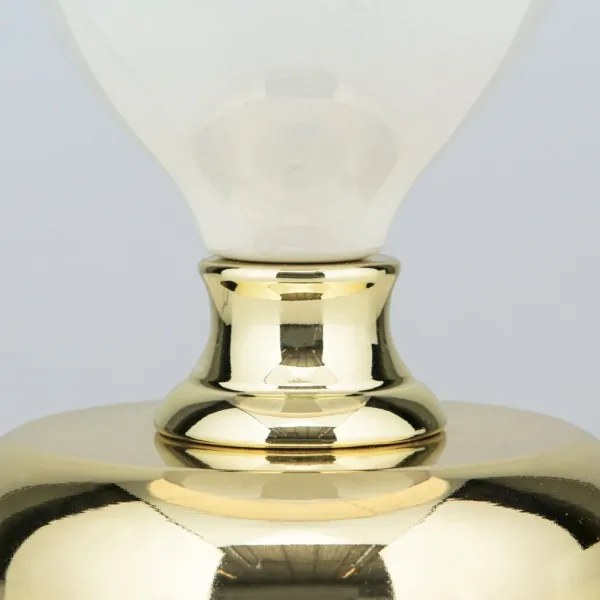 Orion LA 4-1229 - Asztali lámpa OVUM 1xE27/40W/230V 48 cm kerámia fehér/arany