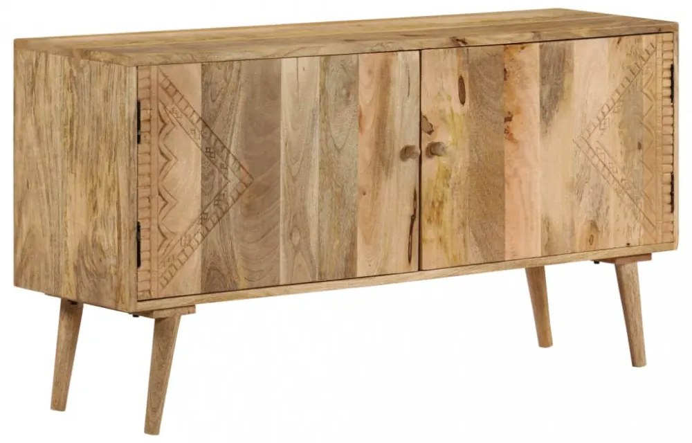 tömör mangófa tálalószekrény 110 x 30 x 60 cm