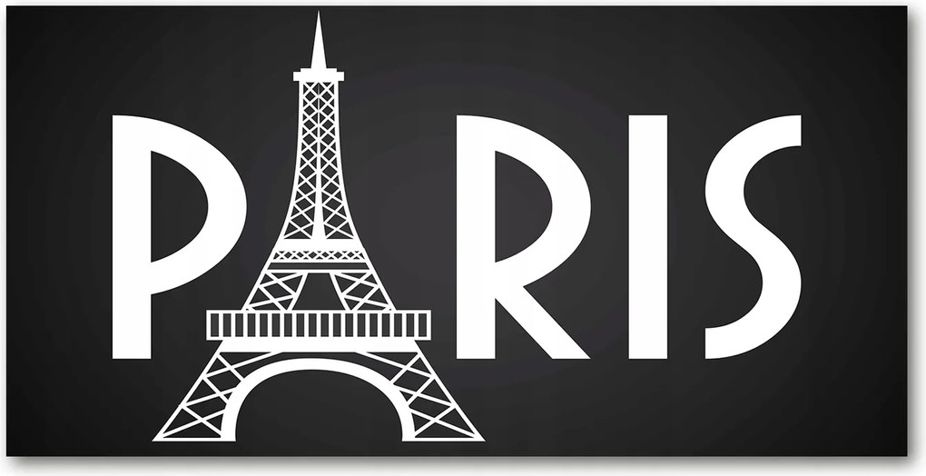 Fotó vászonkép edzett üveg Párizs 140x70