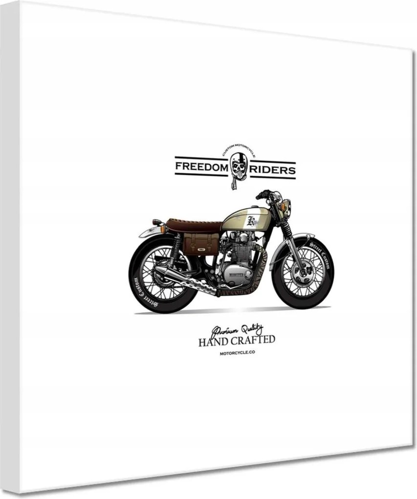 Vászonkép 60x60 Motorkerékpár Antik Vintage