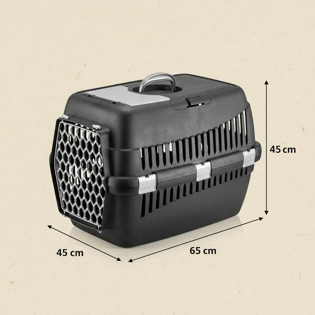 Kisállat szállítóbox, L 45x65x45 cm