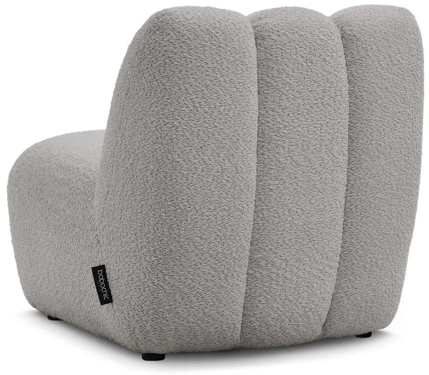 Világosszürke buklé fotel Janissaire – Bobochic Paris