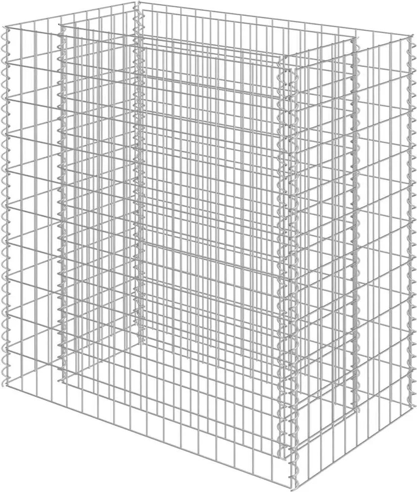 vidaXL horganyzott acél gabion magaságyás 90 x 50 x 100 cm