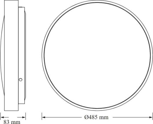 Osram - LED mennyezeti lámpatest CEILING LUXO LED/36W/230V Ø 49 cm fehér