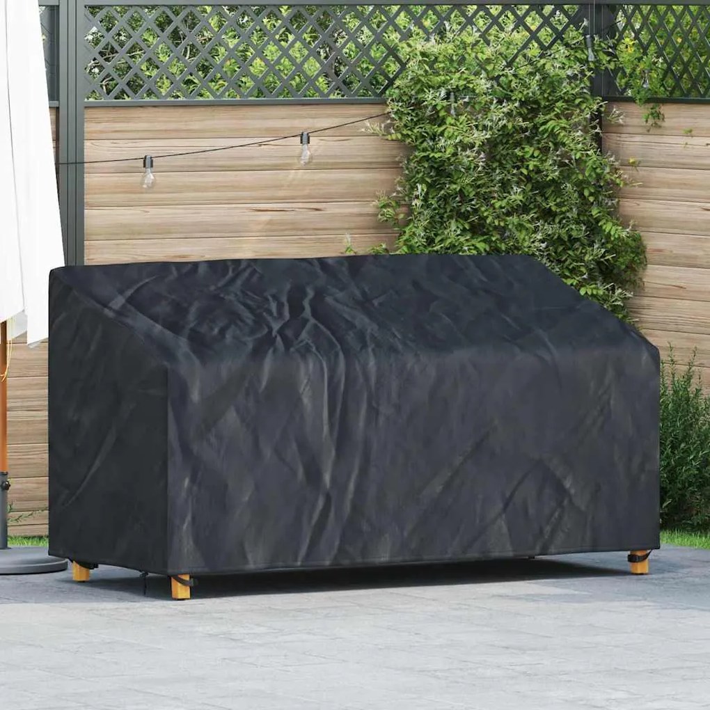 Kerti Pad Borító Fekete 175 x 85 x 65 / 94 cm 600D szövet