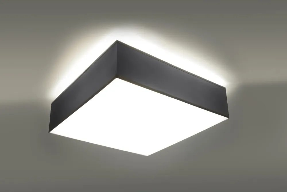 SOLLUX SL-0137 HORUS Négyzetes Mennyezeti Lámpa Szürke E27 IP20