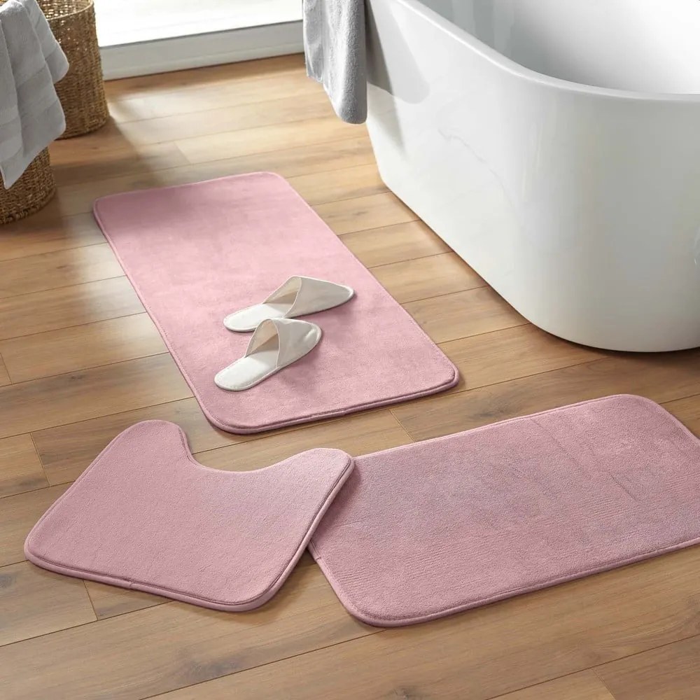 Rózsaszín fürdőszobai kilépő WC-hez 45x45 cm Vitamine – douceur d'intérieur