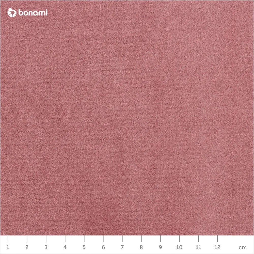 Rózsaszín bársony kinyitható-tárolóhelyes kanapé 247 cm Lazaro – ELTAP