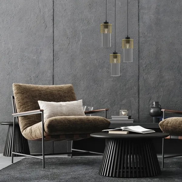 Csillár zsinóron GLAM 3xE27/60W/230V