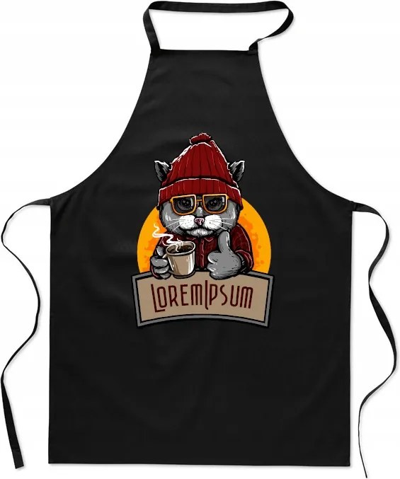 Konyhai Kötény Macska Sapka Ajándék Cica Divatos