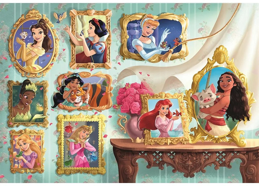 Disney Hercegnők Mozaic 1000 db-os Compact puzzle Clementoni