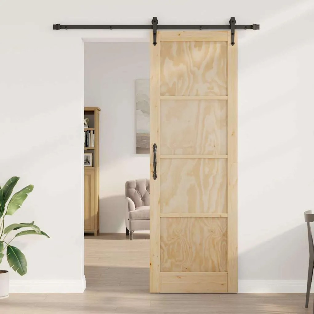 Csúszó ajtó Egyéb ORKDAL Természetes és fekete 78 x 232 cm