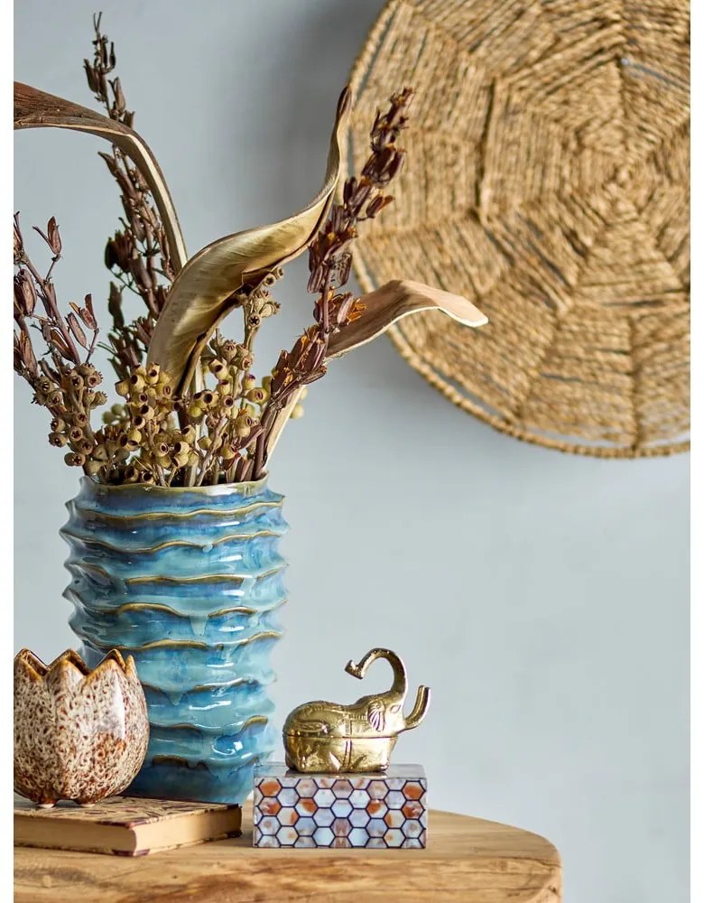 Dekoratív poligyanta tárolódoboz 13x10x5 cm Domino – Bloomingville