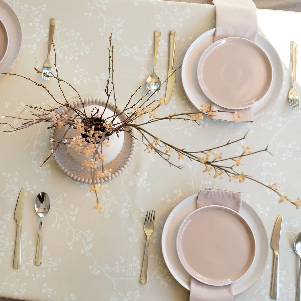 Goldea teflonbevonatú asztalterítő - indás növények 120 x 120 cm