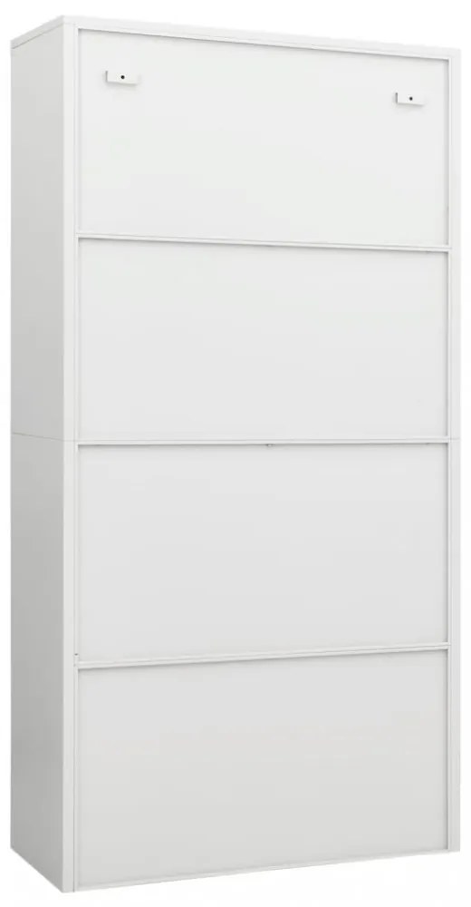 fehér acél zárható szekrény 90 x 40 x 180 cm