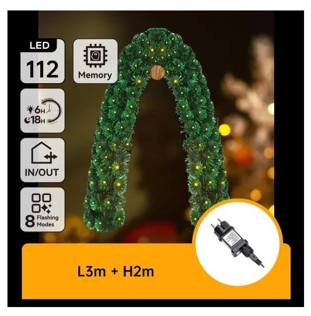 Aigostar - LED kültéri karácsonyi világítás 112xLED/3,6W/230V 2m IP44