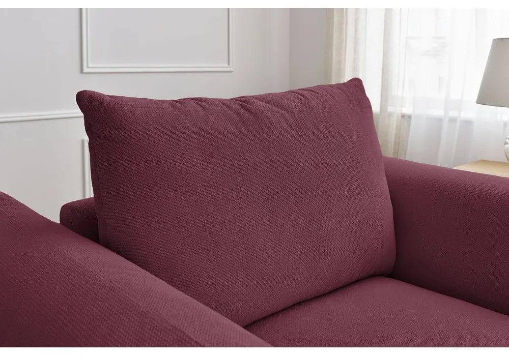 Borvörös fotel Ernest – Bobochic Paris