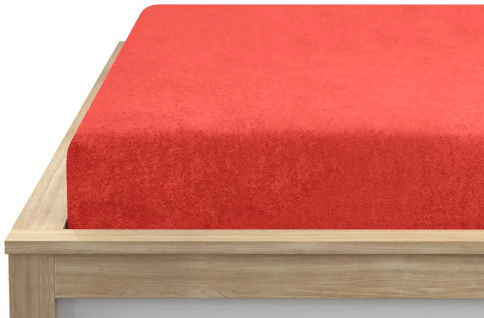 EXCLUSIVE narancssárga frottír lepedő 200 x 220 cm