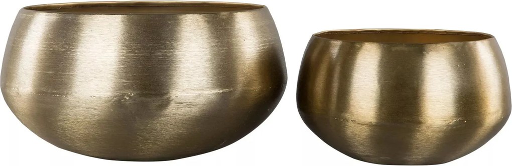 Bonsai Virágtartó Fedél Arany Fém Loft 2 db nagy otthoni nappaliba