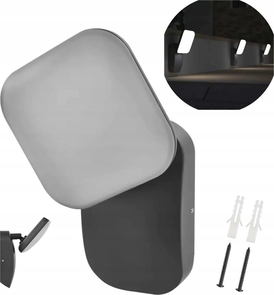 Homlokzati fali lámpa Led Kültéri meleg fali lámpa 12,5W Nika Emos