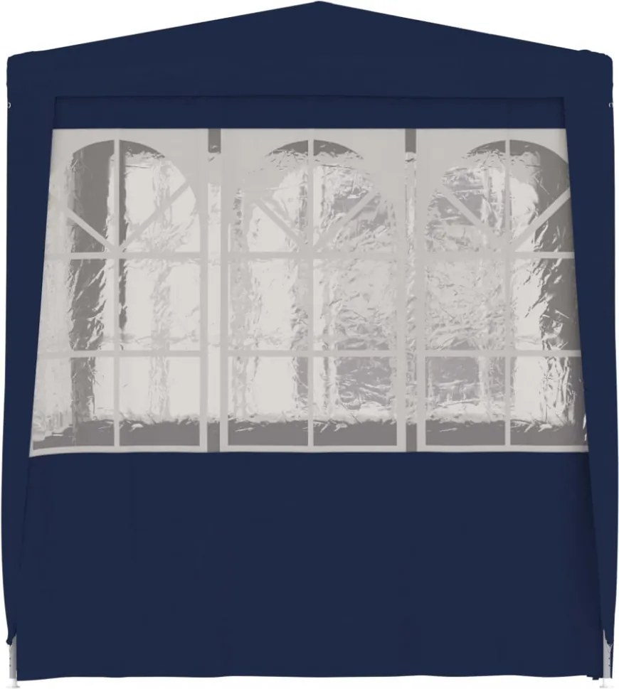 kék rendezvénysátor oldalfalakkal 2,5 x 2,5 m 90 g/m²
