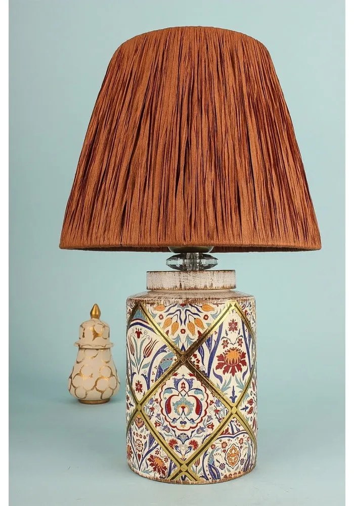 Barna asztali lámpa (magasság 40 cm) Alev – Opviq lights