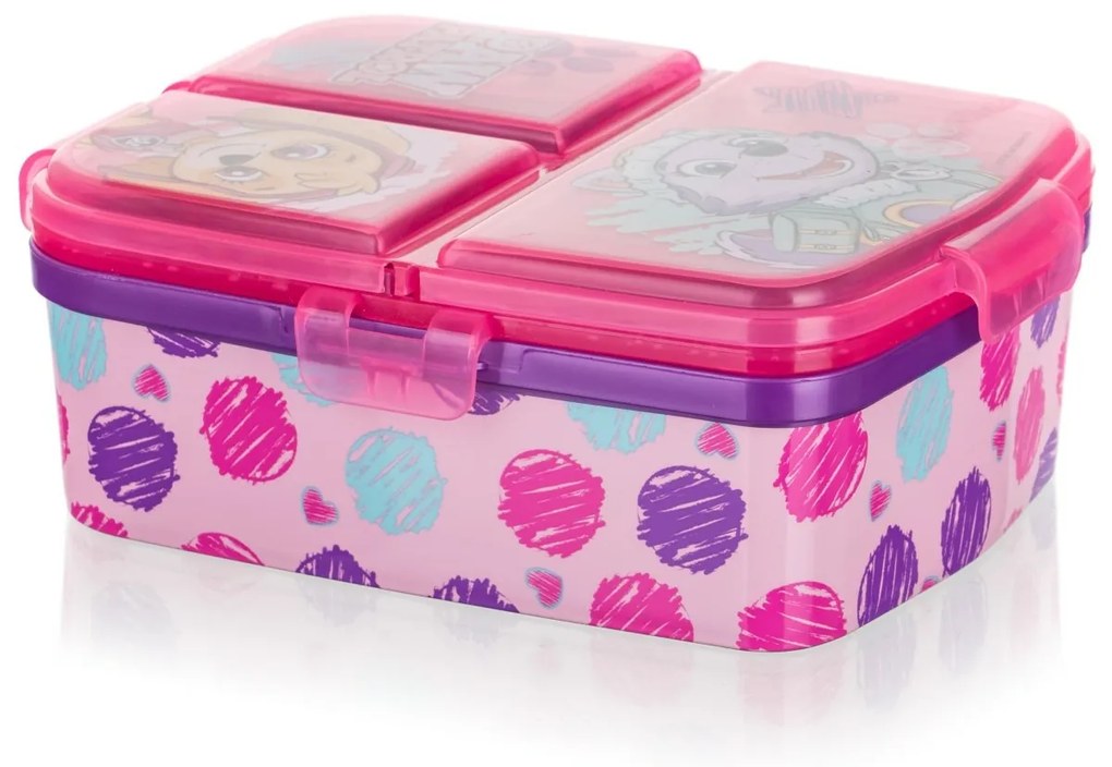 Vetro-plus Box snackdoboz, osztott PATROLA Girl17,5 x 13 cm