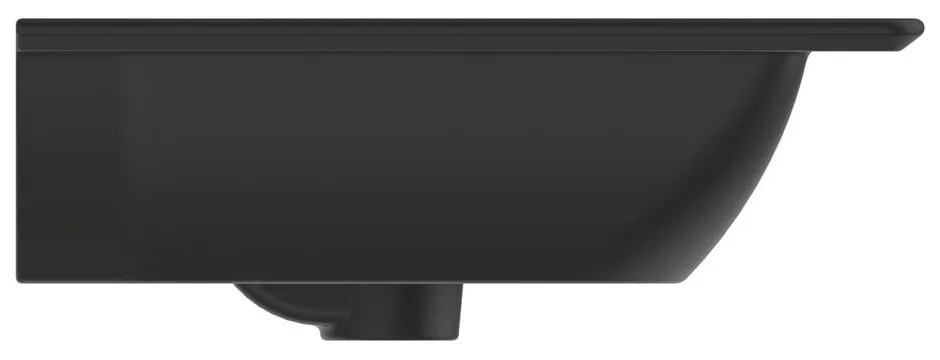 Matt fekete kerámia mosdókagyló 84x46 cm Silk Black – Ideal Standard
