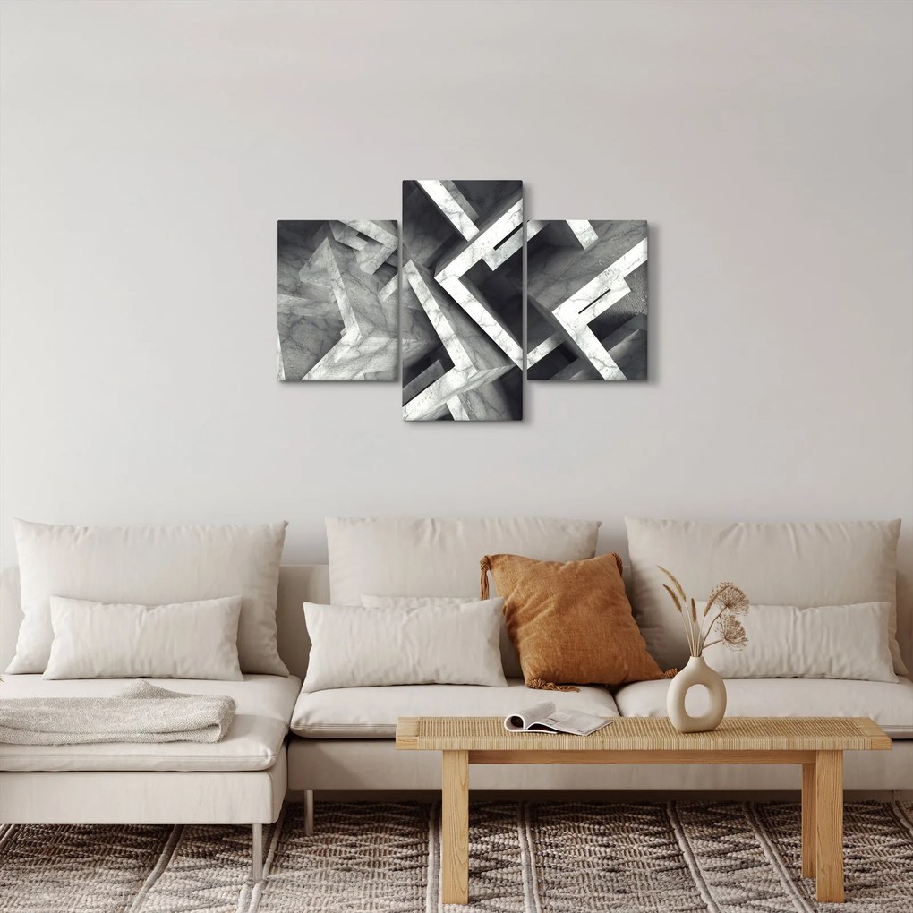 Absztrakt kép kocka (90x60 cm)
