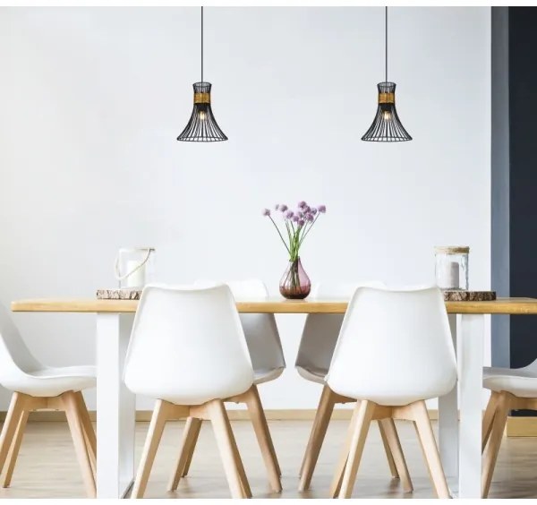 Globo 54814H - Csillár zsinóron PURRA 1xE27/60W/230V