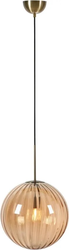 MARKSLÖJD 108763 FENGARI Modern Függesztett Lámpa Antik Sárgaréz, Borostyán E14 IP20