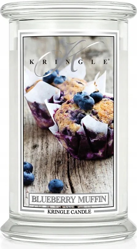 Blueberry Muffin Kringle Candle nagy gyertya két kanóccal (624g)