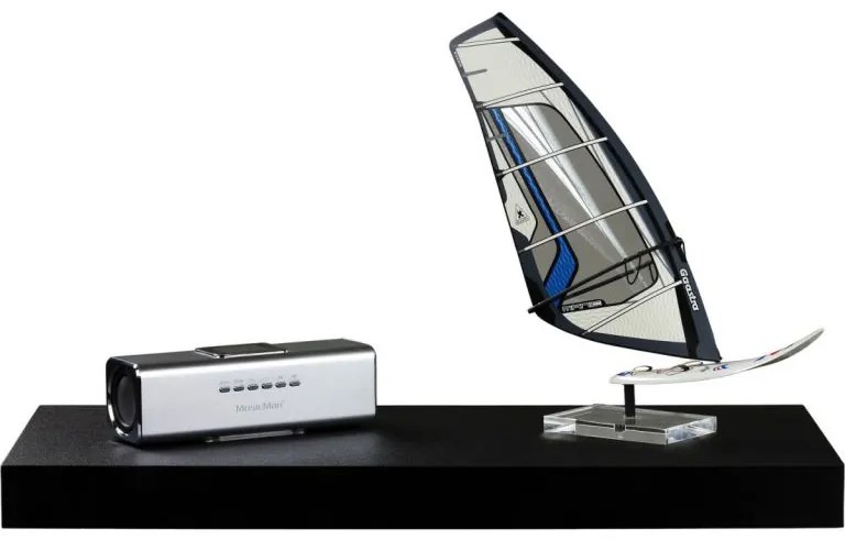 Fali polc STILISTA® Volato 90 cm - fekete matt